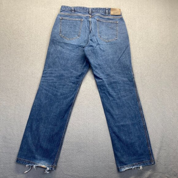 Duluth Trading Co Jeans Men's Size 38X34 Blue Denim  Relaxed Fit - Picture 2 of 11